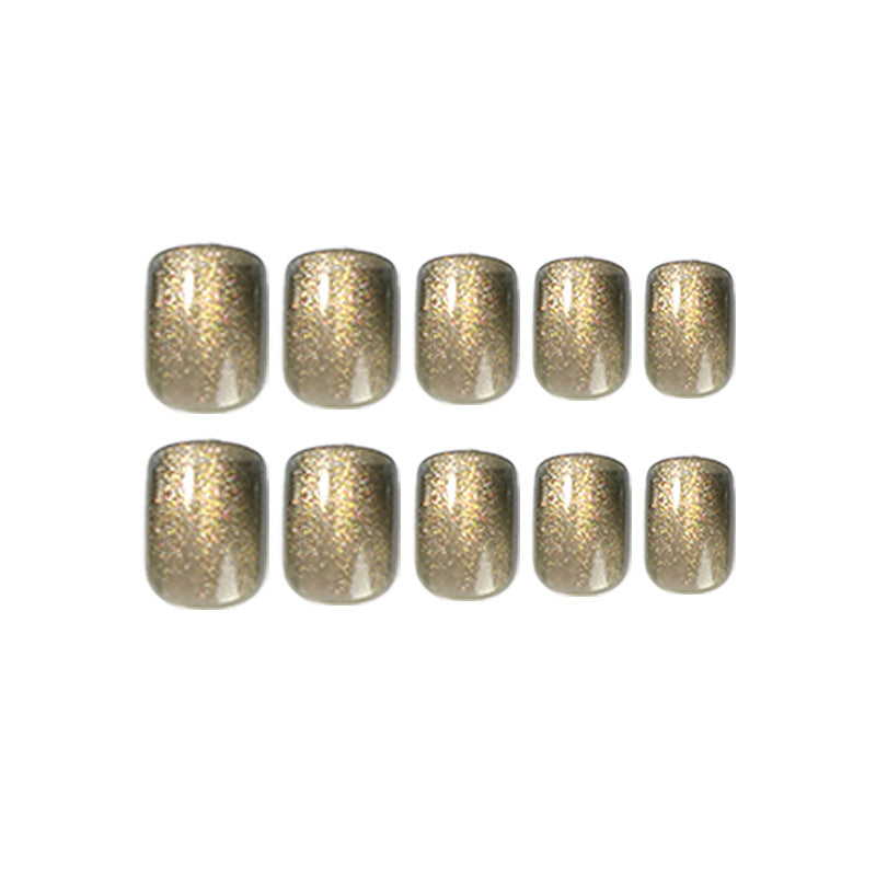 Artful Nail Extensions with Glitter and Ombre Effect Stornfield