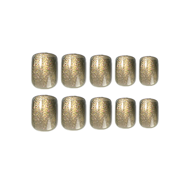 Artful Nail Extensions with Glitter and Ombre Effect Stornfield