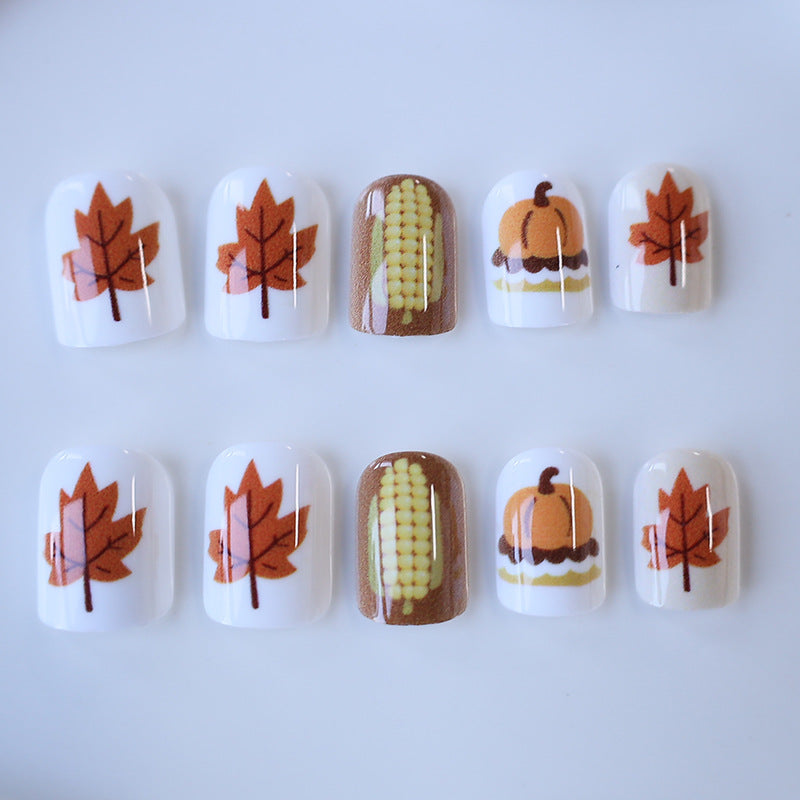 Autumn-Inspired Nail Art Set Stornfield