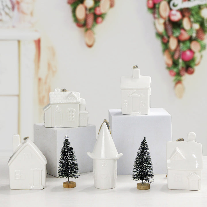Decorative Ceramic House Figurine Stornfeild