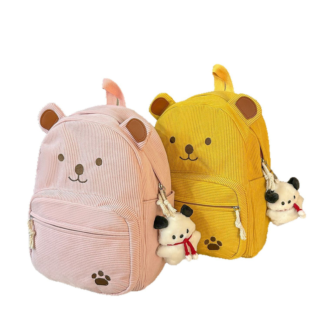 Backpack with Cute Bear Design and Practical Compartments Stornfield