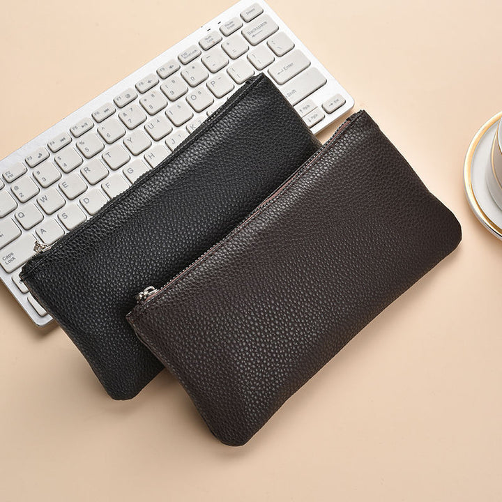 Premium Leather Zippered Pencil Case Stornfield