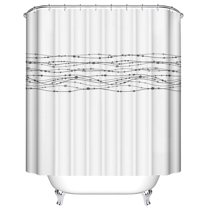 Modern Abstract Shower Curtain Stornfield