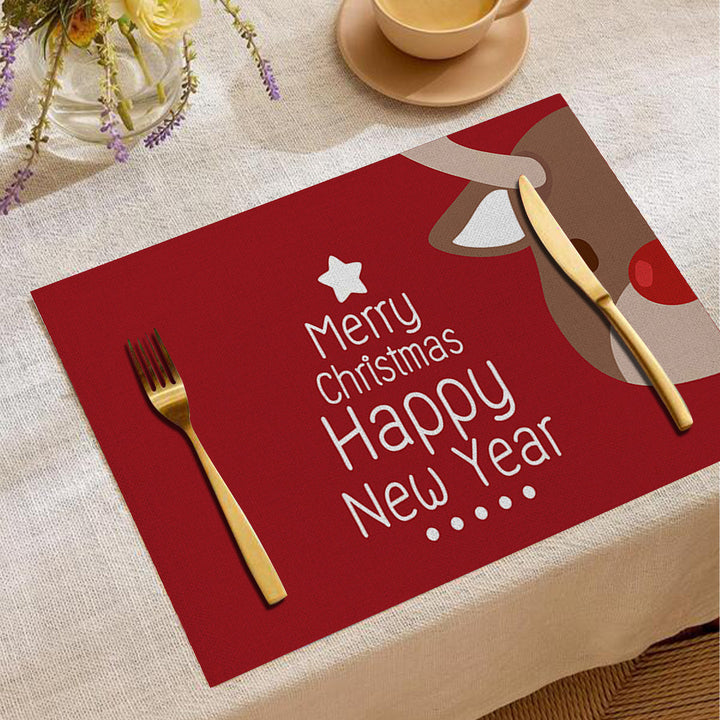 Festive Holiday-Themed Table Placemat