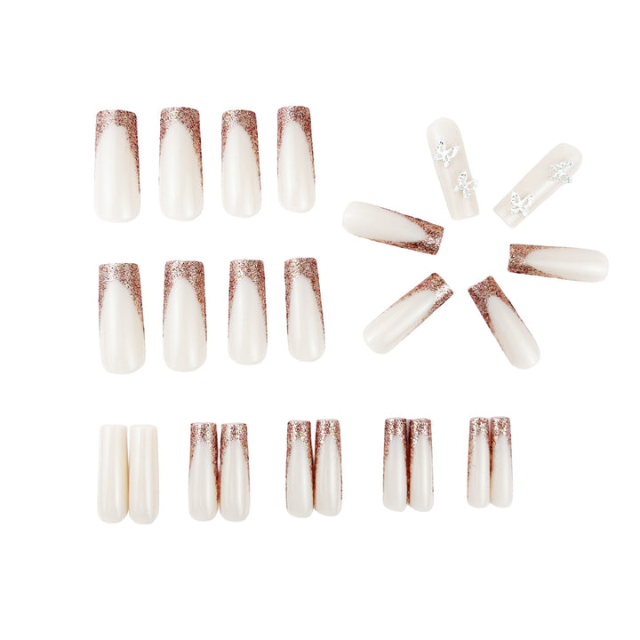 Artistic Long Glossy Almond-Shaped Nail Extensions Stornfield