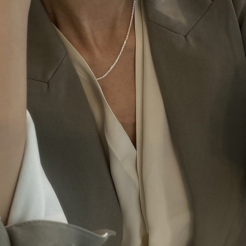 Dainty Textured Chain Necklace Stornfield