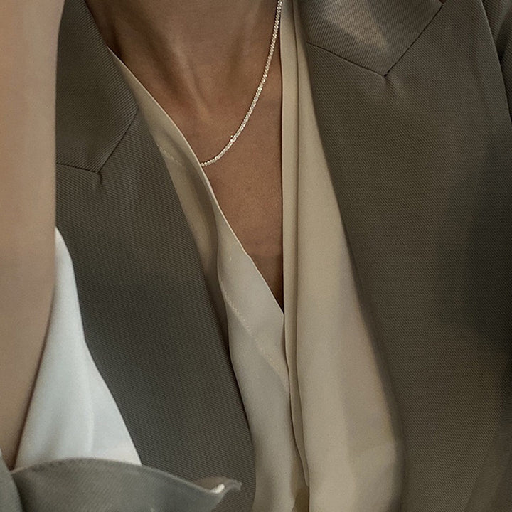 Dainty Textured Chain Necklace Stornfield