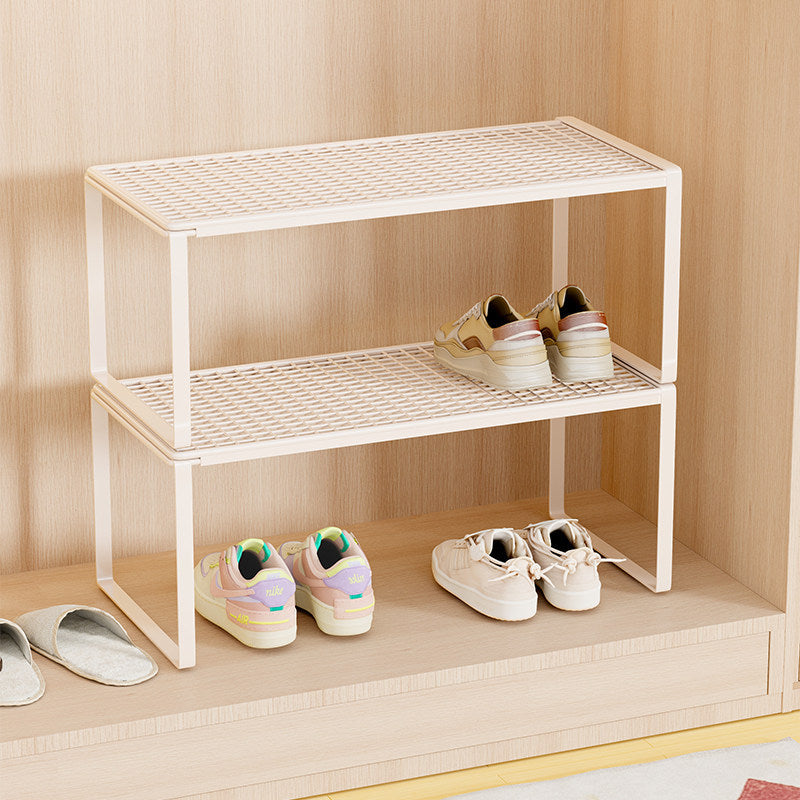 Adjustable Expandable Metal Shoe Shelf Organizer