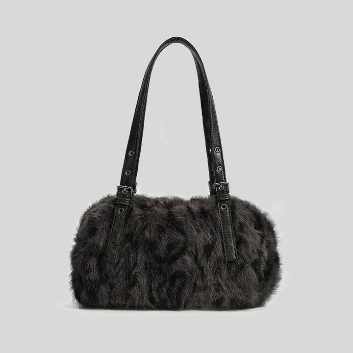 Luxurious Faux Fur Handheld Purse