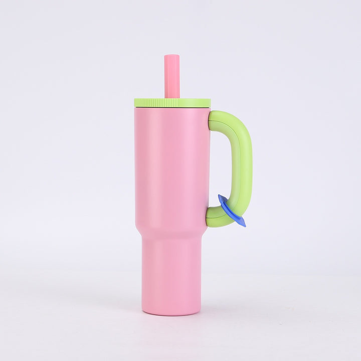 Ladies stylish insulated cup with straw Stornfield