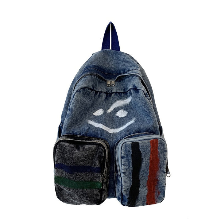 Artistic Denim Backpack Stornfield