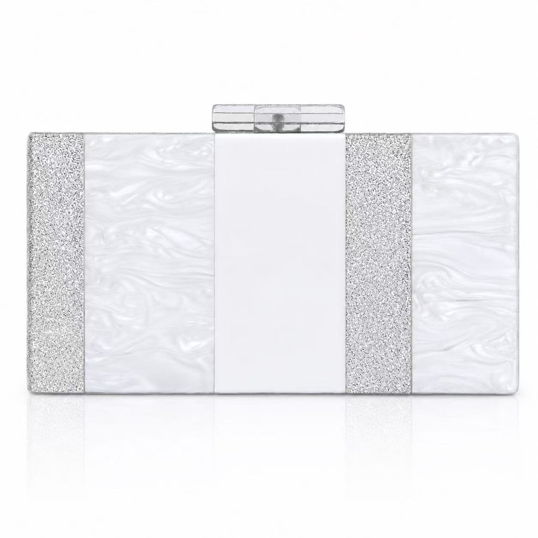 Textured Acrylic Evening Clutch