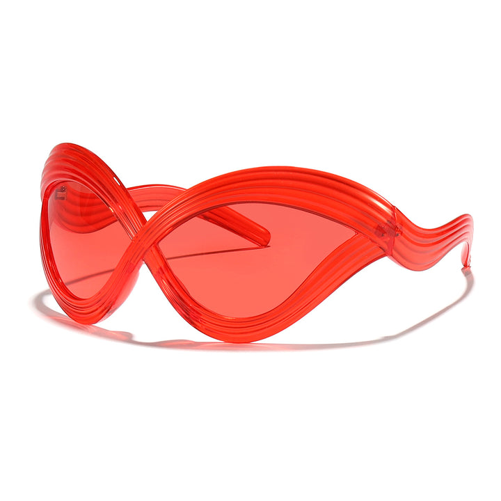 Women's fashionable sunglasses with innovative wave frame Stornfield