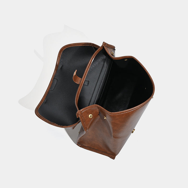 Stylish Vintage-Inspired Briefcase Handbag