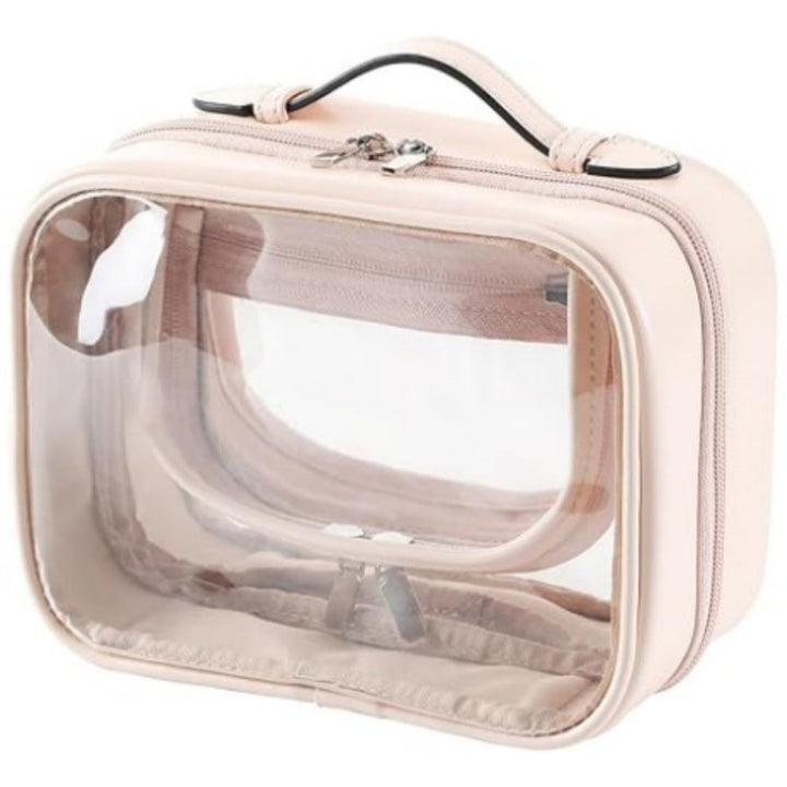 Cosmetic storage bag with transparent compartments Stornfield