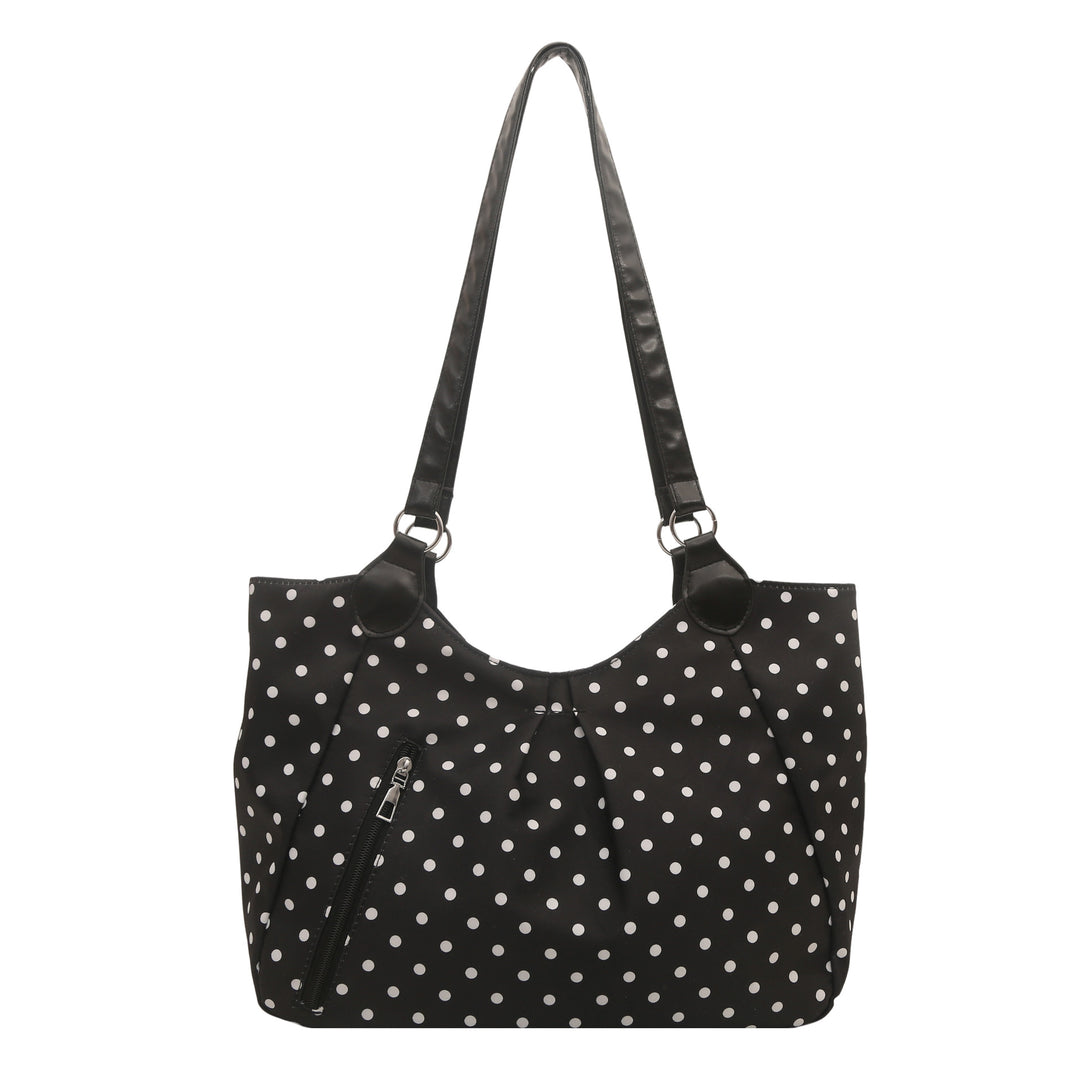 Stylish Polka Dot Shoulder Tote