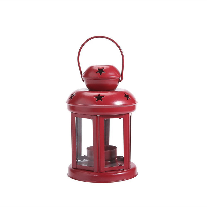 Mini Vintage Metal Star-Cut Tea Light Lantern Stornfield