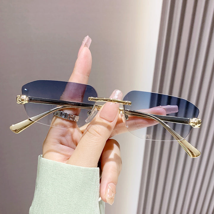 Women elegant half-frame sunglasses Stornfield
