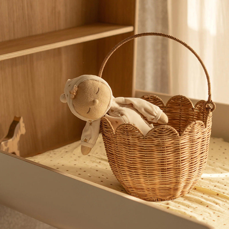 Scalloped Edge Woven Storage Basket Stornfield