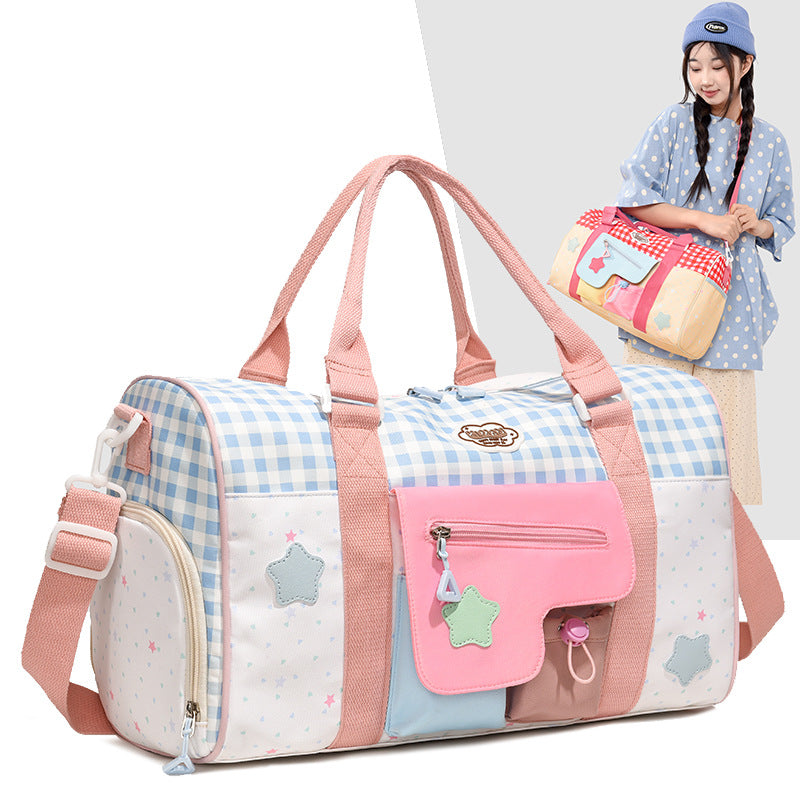 Playful Patterned Carryall Duffle Bag Stornfield