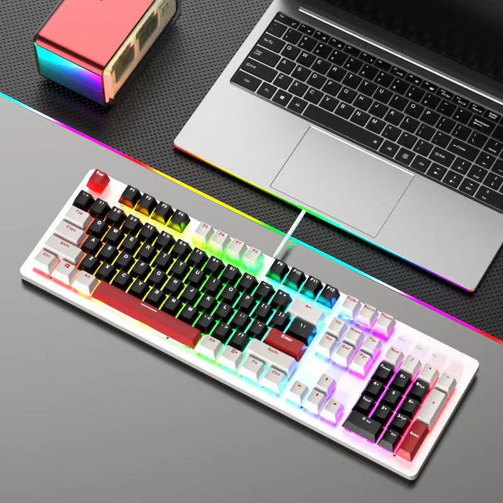 RGB Backlit Mechanical Gaming Keyboard and Mouse Set Stornfield