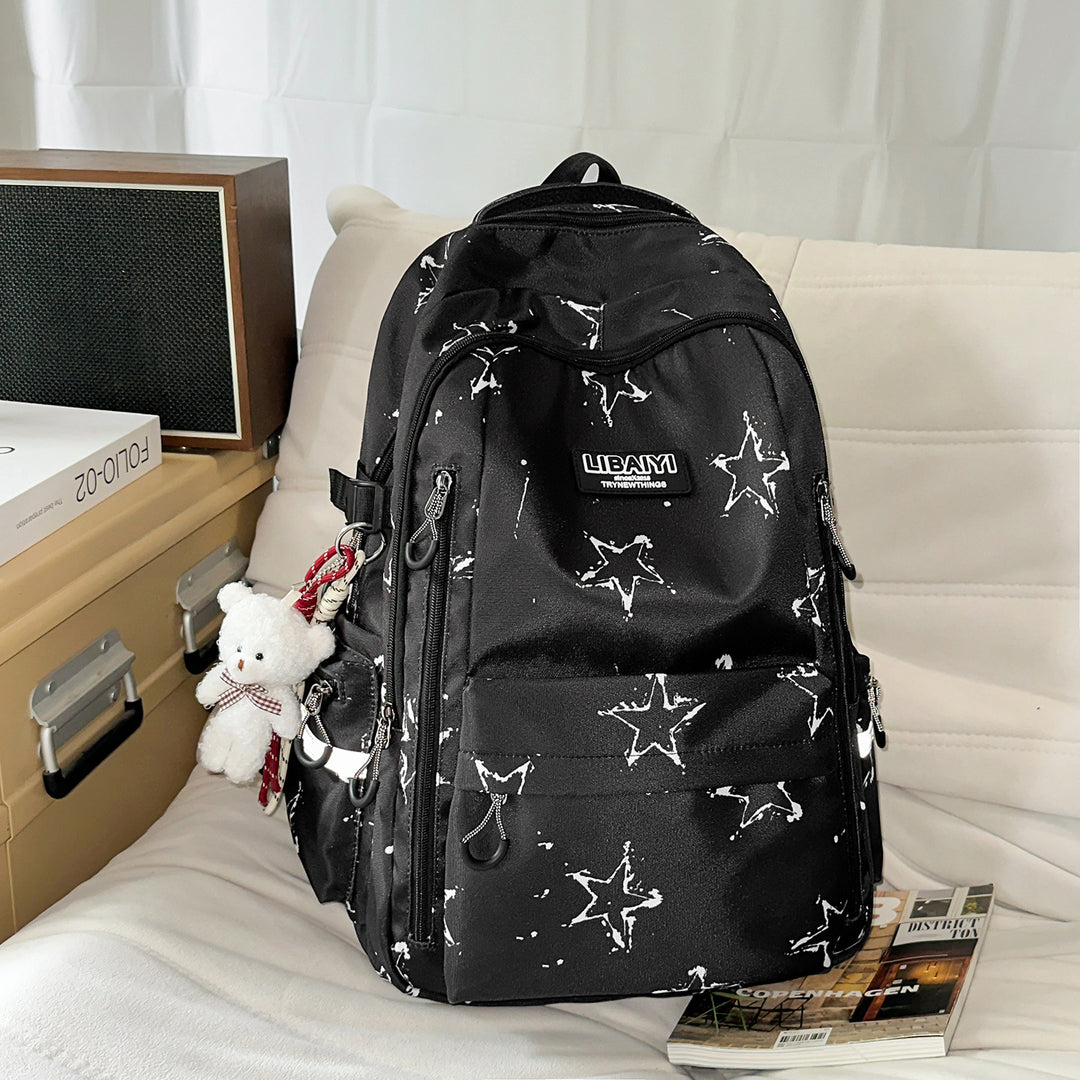Multi-Functional Star-Patterned Backpack Stornfield