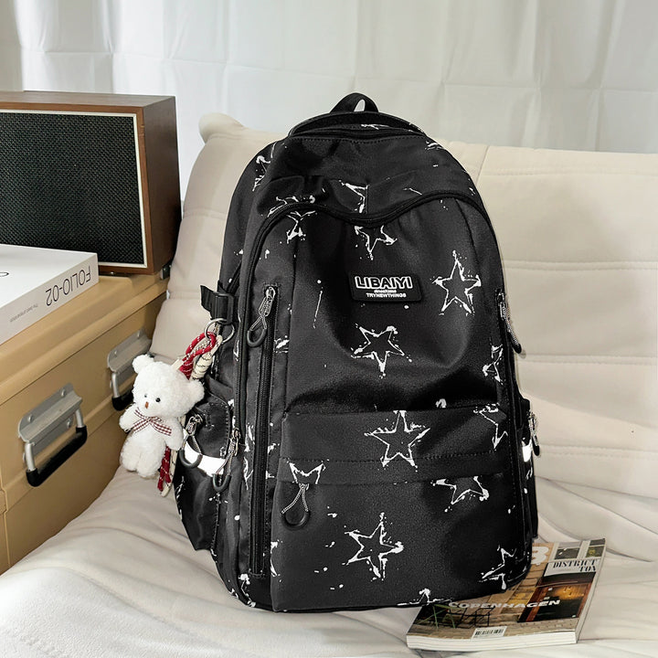 Multi-Functional Star-Patterned Backpack Stornfield