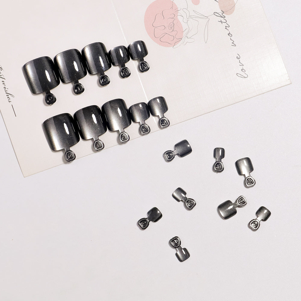 Premium Glossy Press-On Pedicure Nails Stornfield
