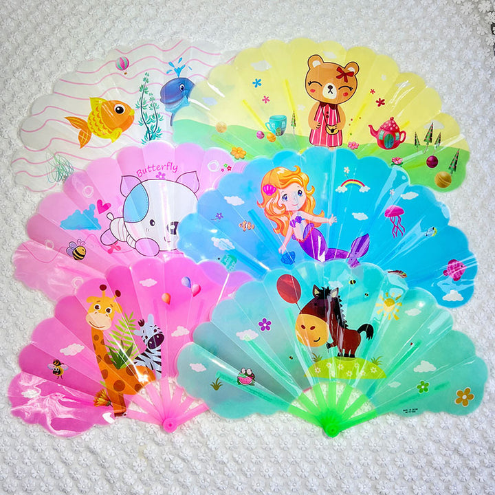 Ladies colorful folding fan Stornfield