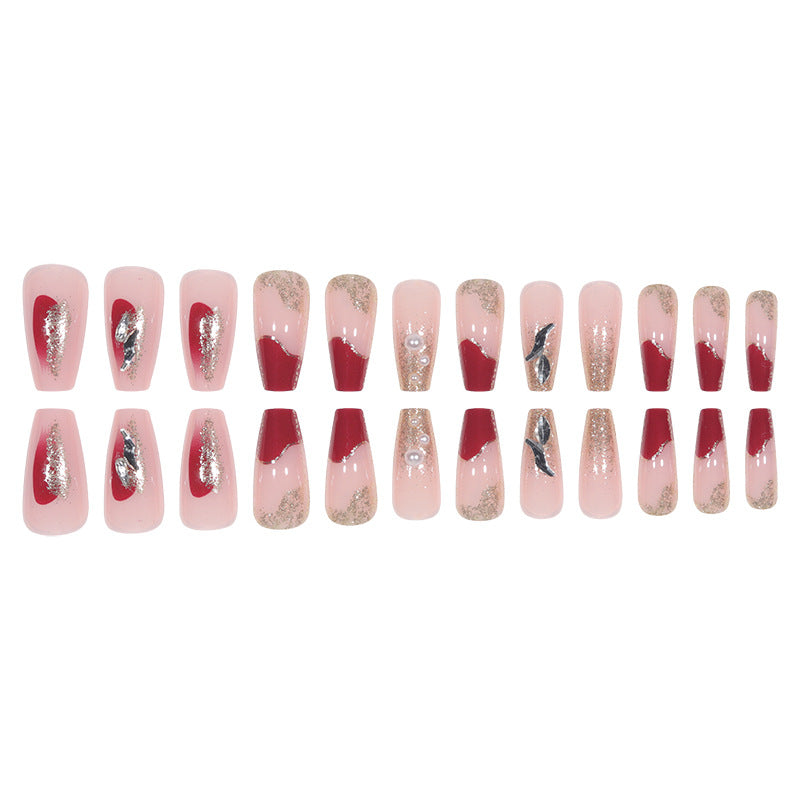 Premium Glittery Stiletto Press-On Nails Stornfield