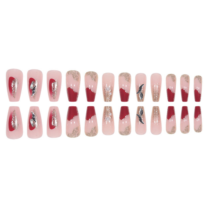 Premium Glittery Stiletto Press-On Nails Stornfield