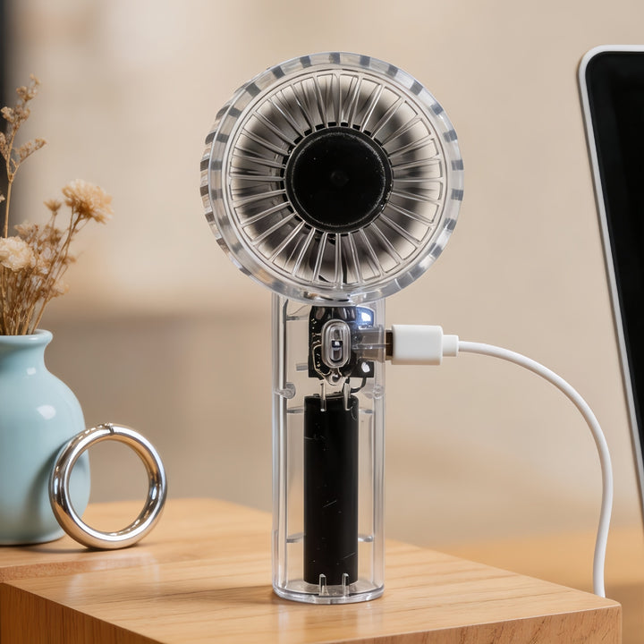 Women Portable USB Handheld Fan with Flexible Head Adjustment Stornfield