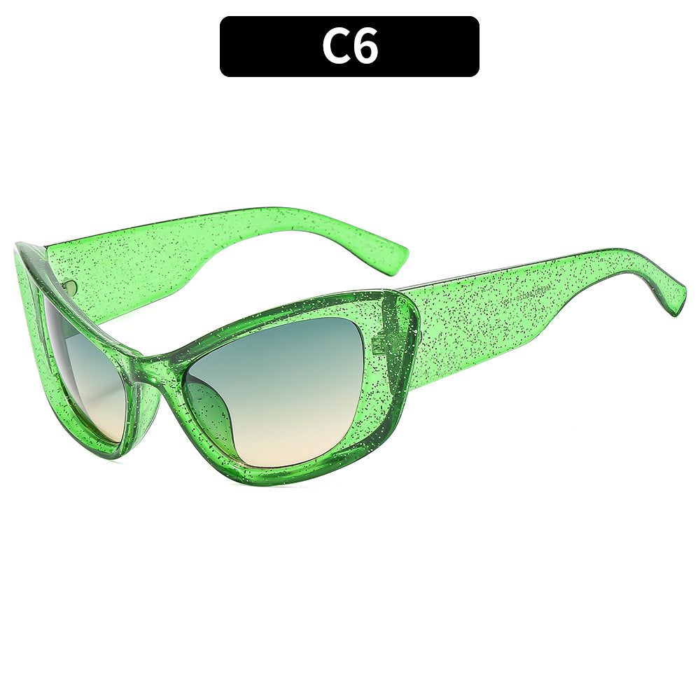 Bold Retro Geometric Sunglasses