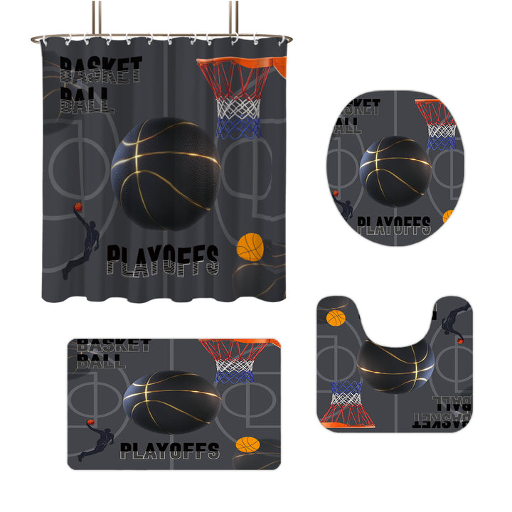 High-Definition Basketball-Themed Bathroom Décor Set Stornfield
