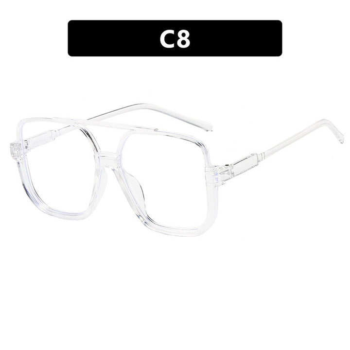Women's trendy square sunglasses with transparent frame Stornfield