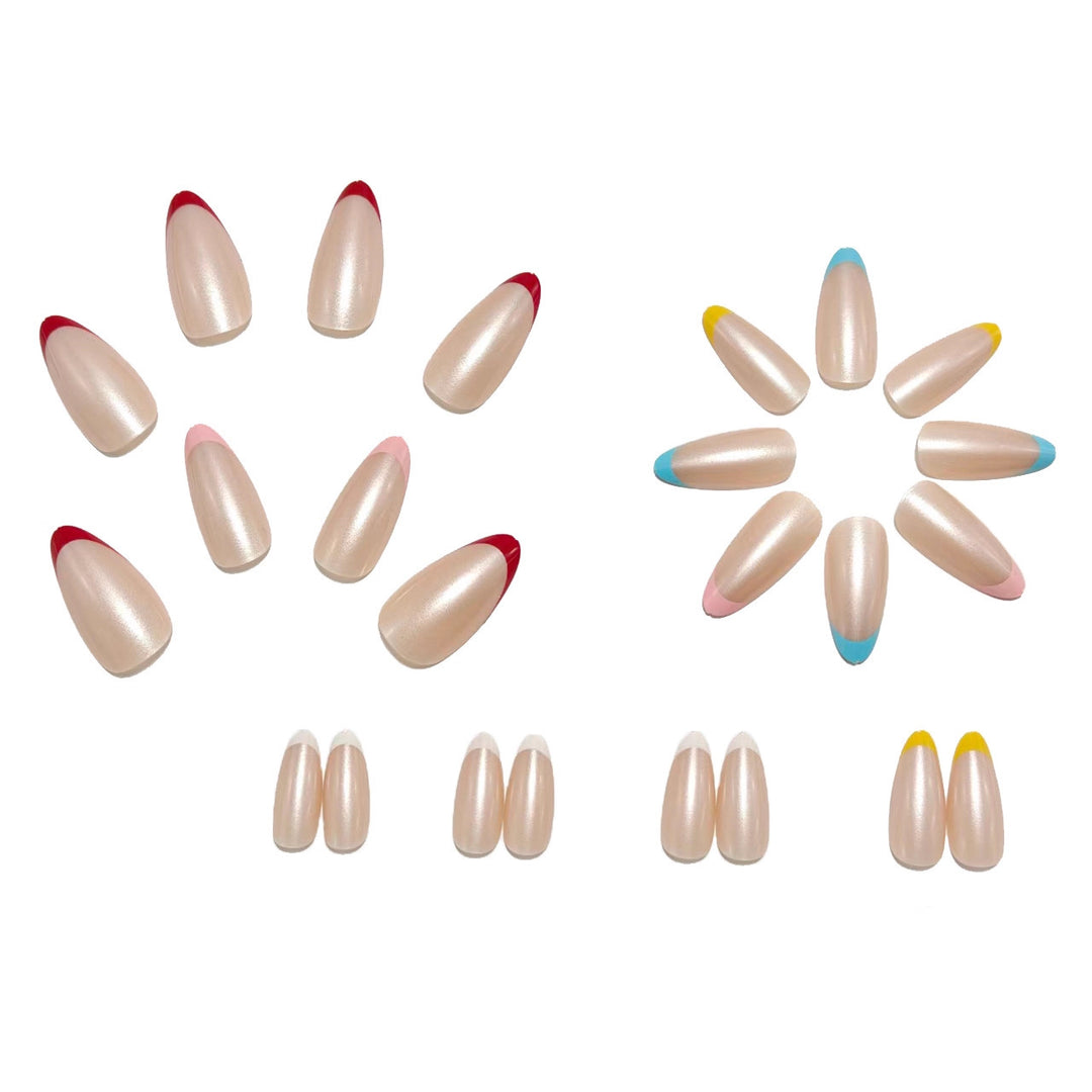 Artificial nails with modern gradient and French tip designs Stornfield