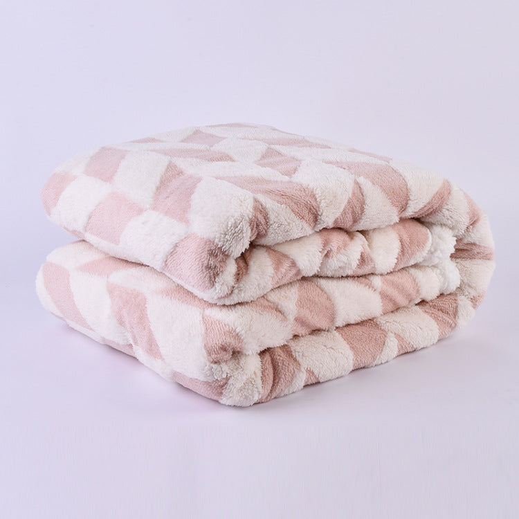 Ladies cuddle blanket with unique houndstooth pattern Stornfield