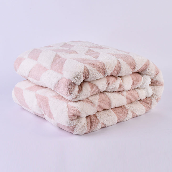Ladies cuddle blanket with unique houndstooth pattern Stornfield