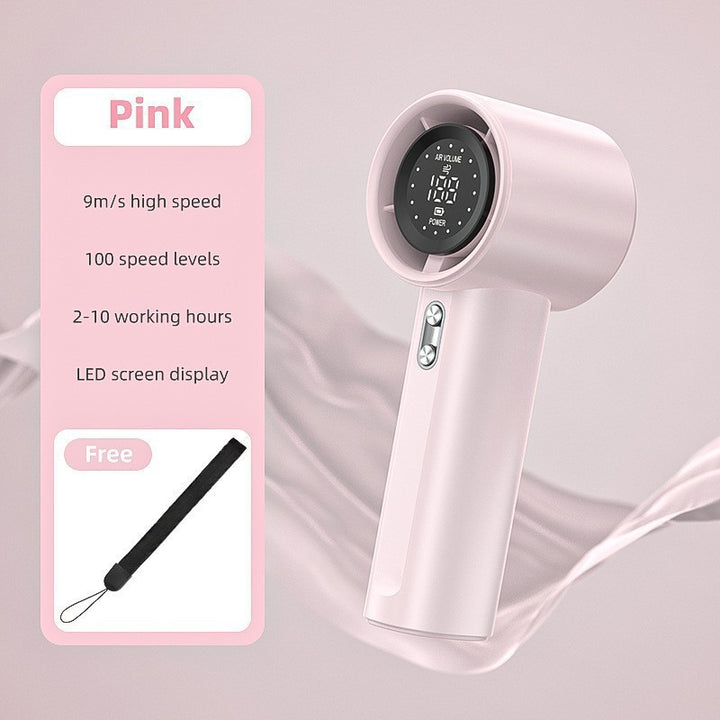 Women's portable hand fan with digital display Stornfield