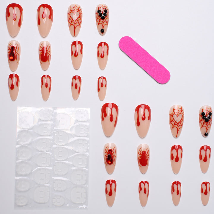 Creative Halloween Art Nails with Spider Web Design Stornfield