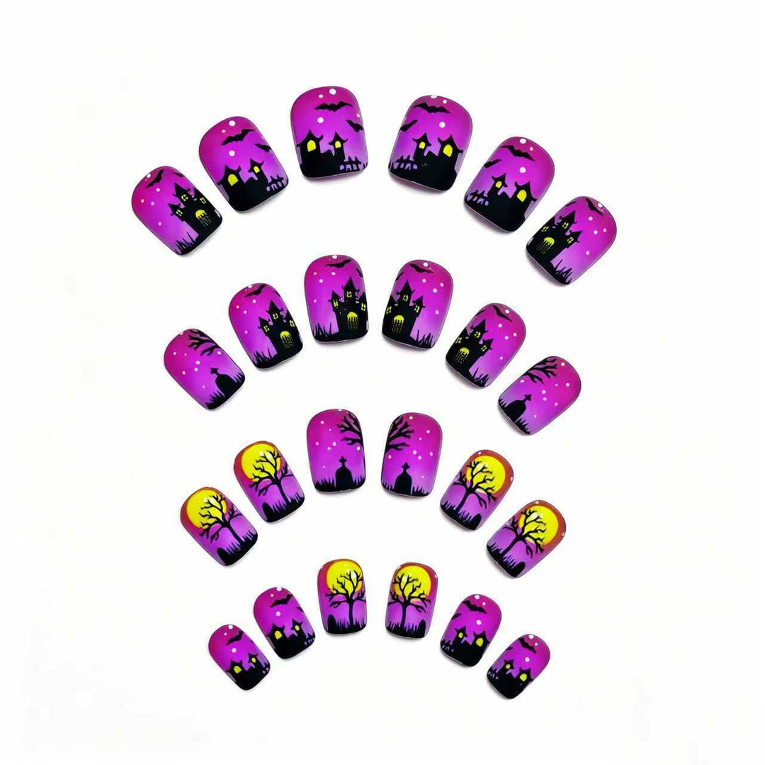 Artificial nails with creepy Halloween motif Stornfield