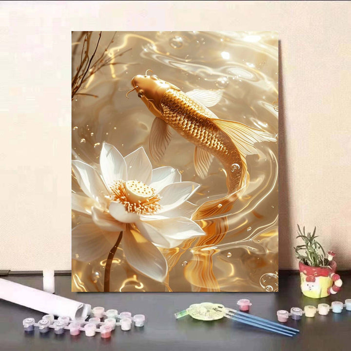 DIY Koi Fish and Water Lily Painting Kit Stornfield