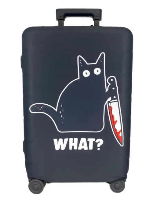 Unisex nan elastic suitcase cover with artistic marble print, shockproof fit and tear-resistant stretch material Stornfield