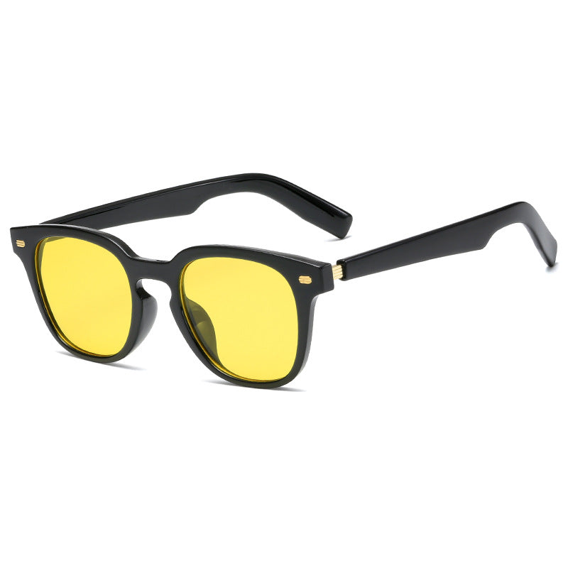 Ladies fashionable corrective glasses with elegant plastic frame and golden accents Stornfield