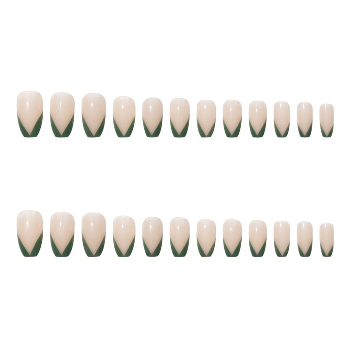 Nail set with elegant V-shape and natural finish Stornfield