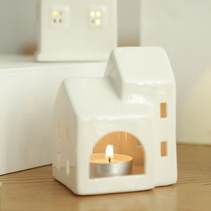 Ceramic House Tea Light Holder Stornfeild