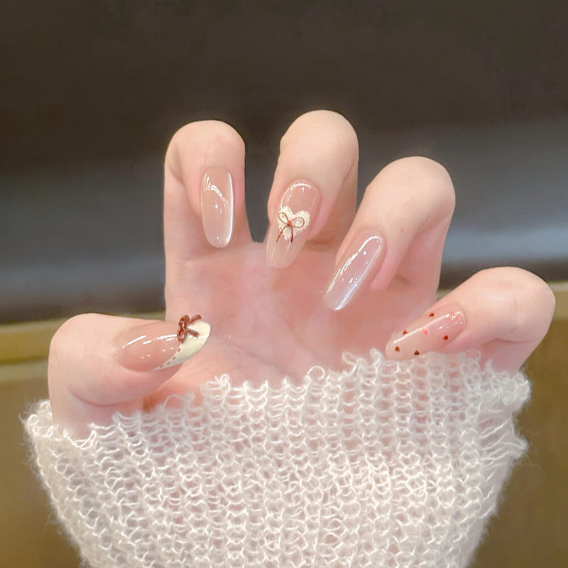 Decorative Nail Art Tips with Bow Accents Stornfield