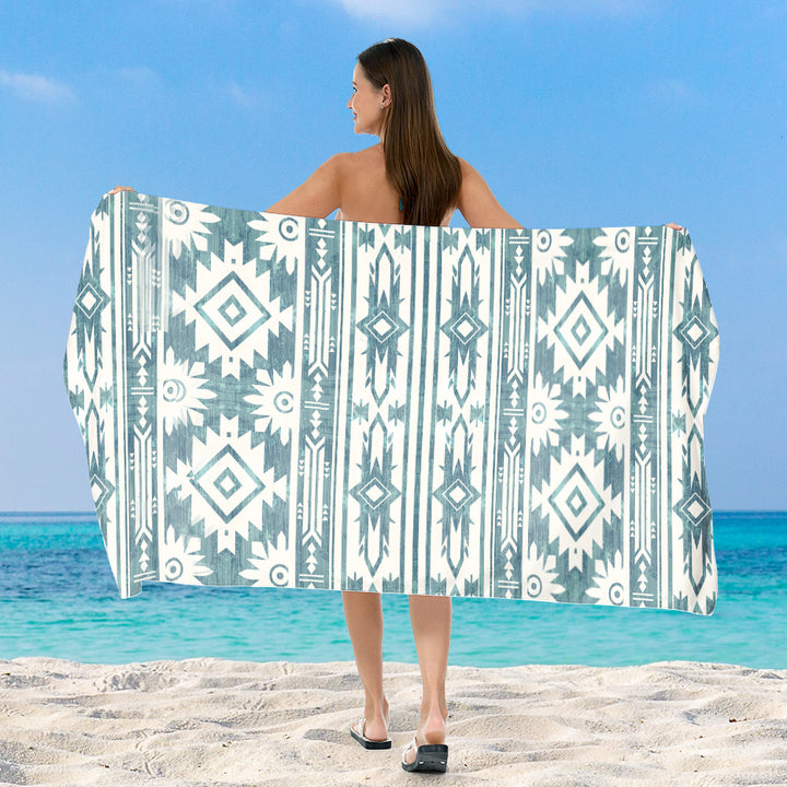 Beach towel with exclusive geometric pattern Stornfield