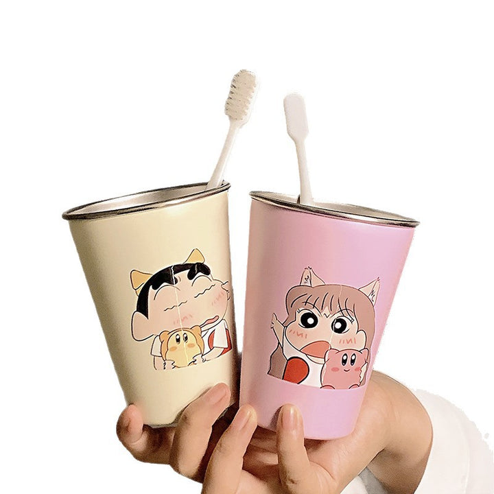 Stainless Steel Toothbrush Holder with Cute Cartoon Design Stornfield