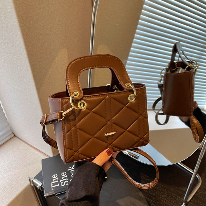 Quilted Mini Handheld Shoulder Bag
